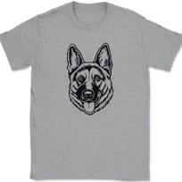 German Shepard T-Shirt Mens Womens Tees Top K9 Animal Lover Police Dog Gift Tee M
