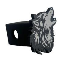 Wolf Head Trailer Hitch Cover for 2  Receivers Howling Wolf Trailer Hitch Tube Cover Dust-Proof Square Mouth Hitch Receiver Cap for Truck Car juoda