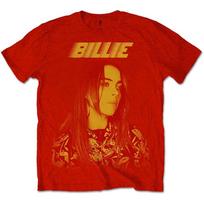 Billie Eilish Racer Logo Jumbo T-Shirt Red New S