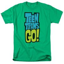 Teen Titans Go! Logo T Shirt Mens Licensed Cartoon Merchandise Green XL
