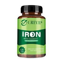 Iron supplement, 25 mg per serving, all-natural nutritional supplement, suitable for both men and women. 120*1
