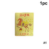 NEW 2026 Horse Year Brass Talisman Card Attracts Wealth Treasures Feng Shui Prayer Exorcism Ornament Home Decor Perfect Gift