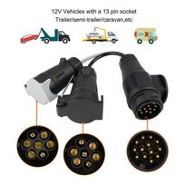 M46K-Towing Adapter 13 Plug Pin To 7 Pin 12N+12S Socket Towbar Electric Conversion Adapter Lead For Trailer Truck Caravan juoda