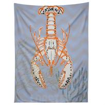 SEA LIFE LOBSTER NEPTUNES JOY tapestry 75x100 juoda