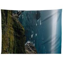 BIG SUR CALIFORNIA V tapestry 75x100 juoda