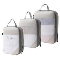 '3/5PCS Storage Bags Compression Packing Cube Travel Storage Bag Luggage Clothing Storage Set.