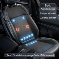 12V/24V Summer Cool Massage Cushion The Fan Blowing Cool Ventilation Sheet Cushion Car Seat Cooling Vest All Car Accessories