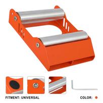 New Motorcycle Universal Chain Clean Durable Roller Ramp Lift Tire Cleaning Stand Tire Wash Bracket Portable Upgraded Version oranžinė