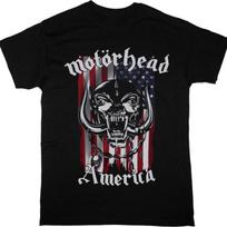 MOTORHEAD AMERICA NEW BLACK T-SHIRT Heavy Metal Tops Rock Punk T Shirts Gothic Vintage Streetwear Casual Loose T Shirts Print Oversized Tee Unisex L