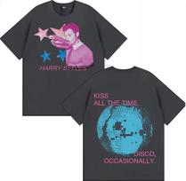Harry Styles Kiss All The Time Disco Occasionally Fashion Short Sleeve 2026 Unisexs TShirt Unisex Y2K 90s Oversized Cotton TShirt S