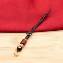 Chinese Style Key Accessories Lanyard Braided Rope Keychain DIY Xiangyun Rope Keyring Sandalwood Rope Pendant