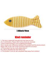 Burlap Cat Toy Cat Mint Fish Pet Chew Toy Cat Fun Interactive Soft Lifelike Fish Kitten Self-Happiness Training Toy Cat Supplies