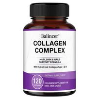 Kolageno kompleksas I ir III tipo 3000 mg Maisto papildas, 120 kapsulių buteliuke 120 Capsules