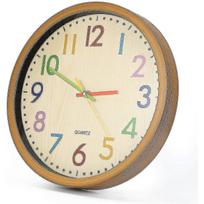 Kinderwanduhr, 12.5 Zoll/32 Cm Kinder Wanduhr Mit Lautlosem Uhrenwerk