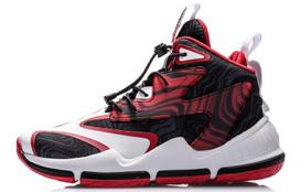 Li Ning for tat High top Basketball Shoes Black Red White Teenagers YKBQ008-1 33