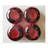 4x Ugin Skateboard Double Wane Wheels Resilient Pu Shr-100a Extreme The Invert Board Wheel High Rebound 52cm * 30cm Accessories raudona