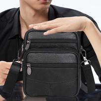 Daugiafunkcinės per petį nešiojamos rankinės Karvės odos Diržo dėklas Piniginė Madinga Paprasta Nešiojama Daug kišenių Atsitiktinė Lauko sportui