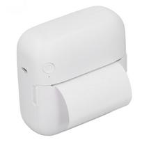 Mini spausdintuvas Baltas Mini kišeninis spausdintuvas Bluetooth Terminis etikečių spausdintuvas nuotraukoms, paveikslėliams, namams