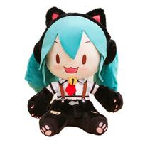 Anime Miku Fufu pliušiniai žaislai Kitty kolekcija Miku minkšti lėlių žaislai Pomėgiai Kolekcionuojami žaislai Kawaii kambario dekoras Vaikų gimtadienio dovanos 32cm