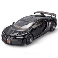 1/18 Scale Bugatti Chiron  Alloy Diecast Car Model Presents for Boyfriend Sound & Light Toys for Kids Gifts Super Sportcar Miniatures juoda
