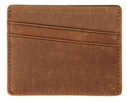 Jiameda Retro Leather RFID Card Holder & Coin Purse with Multi-Card Slots
