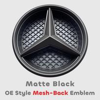 Front Grille Star Logo 3D Mirror Emblem With LED Lighting Chrome Silver Glossy Matte Black For Mercedes Benz E-Class W213 16-20