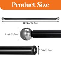 Outdoor Lamp Post Cross Arm Ladder Rest 56Cm Black Metal Adjustable Heavy Duty Garden Light Pole Bracket for Stable Patio sidabras