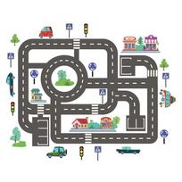 Grindų lipdukai Lipdukai Eismo žemėlapis Lipdukai Automobiliai Kelių žaidimai Automobilių stovėjimo aikštelės ženklai Animacinių filmų raštas