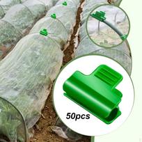 50 Pieces Greenhouse Clamps Reusable Versatile Clips for 6mm