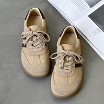 German training shoes women's 2025 new spring and autumn comfortable Internet celebrity trendy brand with the same academic style small man height Ge 35 chaki