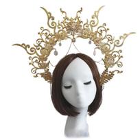 Hollow Crown Beaded Headband Pearl Sequin Crown Photo props DIY Material Package