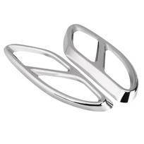 Yubao Galinio Išmetimo Duslintuvo Vamzdžio Dangtelio Apdailos Uodegos Vamzdžio Rėmas Mercedes A B C E GLA GLC GLE GLS CLS Klasėms W205 W213 X253 W176 sidabras