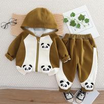 Kids Casual Long-Sleeve Set, Comfortable Daily Wear Outfits 110