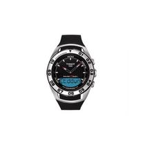 Tissot Quartz Movement Waterproof Multifunction Mens Watch 45mm Black Dial Stainless Steel Case Stainless Steel Bracelet T056.420.27.051.01 Black Dial Tapes