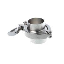 38 mm 1,5  OD SS304 sanitarinio vamzdžio suvirinimo įvorė + trikampiui + PTFE tarpiklių rinkinys sidabras