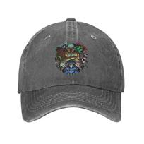 Terraria Game  Baseball Cap Sun  Tennis Skate Breathable Washed Hip Hop Hats Women Men y2k Cool Print Baseball Caps One Size pilka spalva