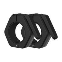 Magnetic Quick-Release Barbell Clamps, Competition Grade, 5cm, One-Button Lock