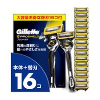 Gillette ProShield skustuvo rinkinys Pakeičiami skustuvai glaudžiam, švelniam skutimui ant (16 ašmenų) - Vyrų skutimasis, Oda.