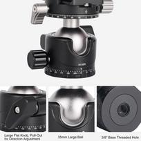 Low Profile Camera Tripod Ball Head 35mm Panorama Ball Head with 1 4  Quick Release Plate for Tripod Monopod
