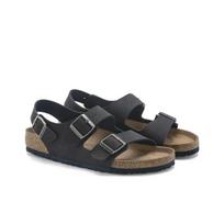 Birkenstock Milano Vegan Men's Microfiber Thick Sole Buckle Beach Sandals Indigo Regular Fit 1024539 42
