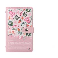 Budget Plan Money Saving Binder Leather Cover Savings Challenge Binder  Personal Finance rožinė