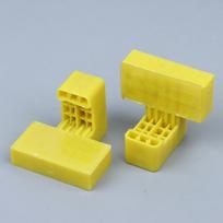10Pcs Tile Corner Leveling Clips For Precise Wall Tile Corner Alignment And Uniform Joint Spacing At Inside And Outside Corners geltona