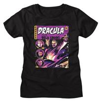 Bela Lugosi Dracula Horror Comic Women's T Shirt S įvairiaspalvis