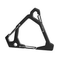 3-Hook Carabiner Triangle Hanging Buckle Tent Torch Hanger Keychains Multifunctional Stainless Camping Backpack Hanging Hook juoda