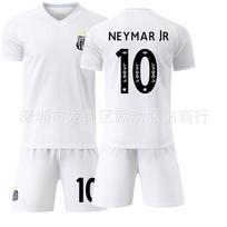2526 sportswear No. 10 Neymar jersey white Brazilian league Santos club home football jersey #16