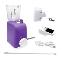 Automatic Knitting Loom Machine USB Powered Yarn Winder Craft Accessory for Home Bracelet Necklace Weaving violetinė