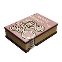 3D Printed Moving Mechanical Book, Interactive Moving Mechanisms Pages, Desk Display for Home or Office, 3D Printed Fidget Toy, Unique Gift for ruda