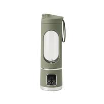 Portable Electric Juicer Cup USB Rechargeable Personal Blender with Digital Display and Safety Lock for Outdoor Travel and Home Use One Size