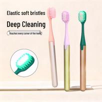 Ultra-Soft Wide Head Adult Toothbrush - 3 Pack violetinė