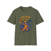 Unisex Softstyle T-Shirt Mens Womens Tees Top Comic Giraffe Dunking Basketball Leaping Stars Tee 4XL